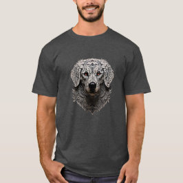 Ceremoniële Kuvasz hond in krijger kleding T-shirt