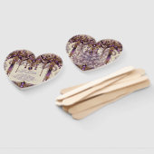 ceremoniemeester | Wisteria Masquerade huwelijkspr Handwaaier (Niet-gemonteerd)