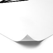 Ceremononenrichtingteken links poster (Hoek)