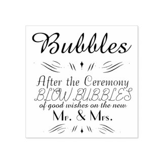 Ceremony Bubbles Rubber Stamp Rubberstempel