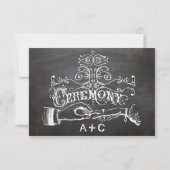 Ceremony Chalkboard Response Kaart (Achterkant)