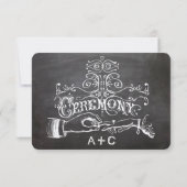 Ceremony Chalkboard Response Kaart (Achterkant)