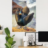 Ceremony of the Sea: Cormorant in Display Poster (Thuiskantoor)