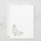 Ceremony Reception  Embossed Floral Wedding Kaart (Achterkant)