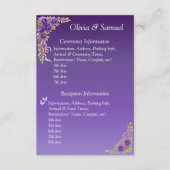 Ceremony & Reception Venues info - Purple Mauve Informatiekaartje (Voorkant)