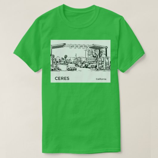 Ceres California T-shirt (Design voorkant)