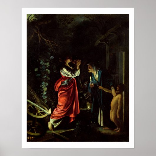 Ceres en Stellio (olie op koper) Poster (Voorkant)