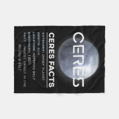 Ceres Feiten - Dwergplaneet Ruimte Astronomie Fleece Deken (Voorkant (Horizontaal))