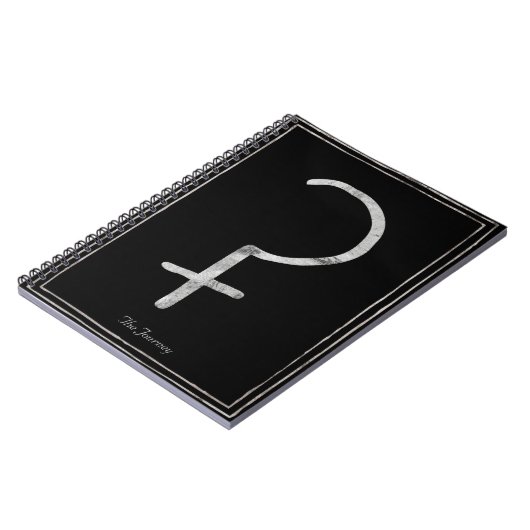 Ceres hammered Silver Gestandaardiseerd zonnestels Notitieboek (Linkerzijde)