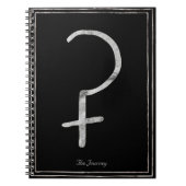 Ceres hammered Silver Gestandaardiseerd zonnestels Notitieboek (Voorkant)