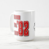 Ceres High School '82 - 15 oz. Mok (Voorkant links)