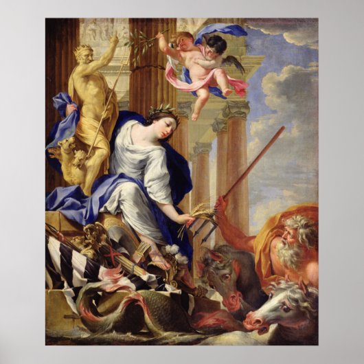Ceres Vanquishing the Attributes of War Poster (Voorkant)