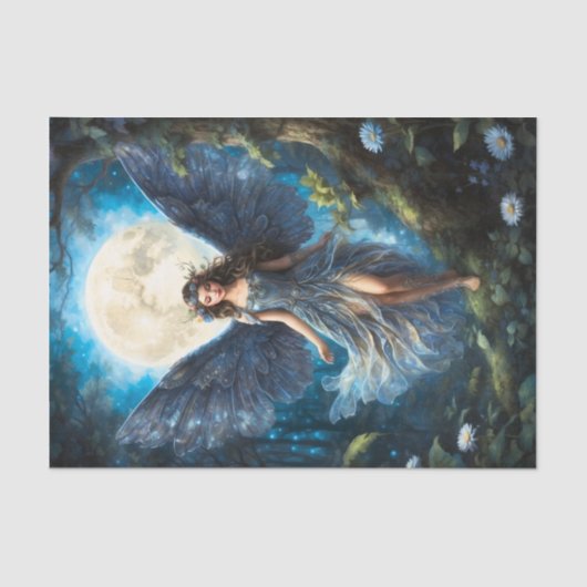 Cereulean Blue Fairy Tissue Paper Tissuepapier (Voorkant)