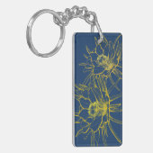 Cereus Aloha Blue en Yellow Aloha Sleutelhanger (Voorkant Links)