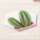 Cereus cactus kartonnen onderzetters (Schuin)