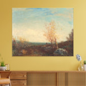 Cerf Dans La Forêt de Fontainebleau Félix Ziem Canvas Afdruk (Insitu (Woonkamer))