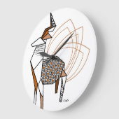 Cerf origami grote klok (Hoek)