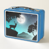 Cerf sous la lune turquoise (Achterkant)
