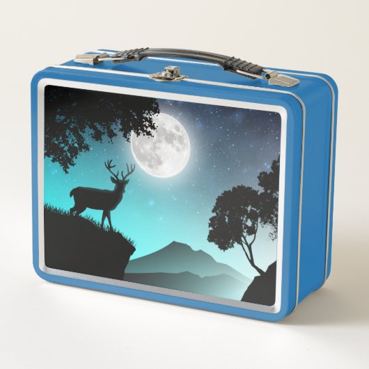 Cerf sous la lune turquoise (Voorkant)