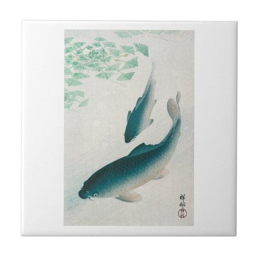 Ceric TEGEL : OHARA KOSON : CARP/KOI 1926 Tegeltje (Voorkant)