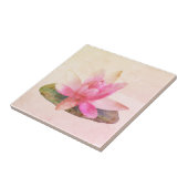 Ceric TEGEL : PINK LOTUS Tegeltje (Zijkant)