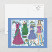 Ceridwen Elf Paper Doll Briefkaart (Voorkant / Achterkant)