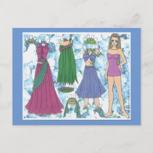 Ceridwen Elf Paper Doll Briefkaart