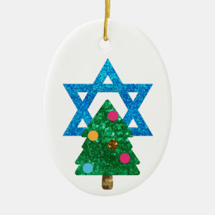 cerin christmukkah hanukkah keramische sieraad keramisch ornament