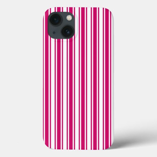 Cerise and white snoep strepen Hoesje-Mate iPhone Case-Mate iPhone Case (Achterkant)