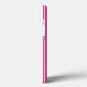 Cerise and white snoep strepen Hoesje-Mate iPhone Case-Mate iPhone Case (Achterkant / Links)