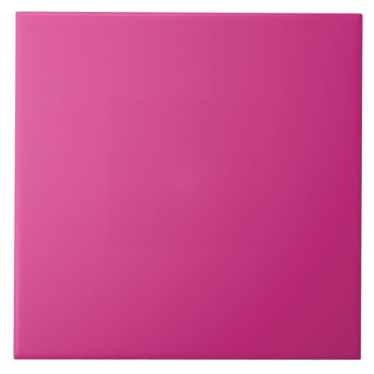 Cerise Bright Fuchsia Roze tegel Tegeltje (Voorkant)