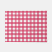 Cerise gingham deurmat (Voorkant)
