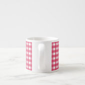 Cerise gingham espresso kop (Achterkant)