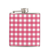 Cerise gingham heupfles (Voorkant)