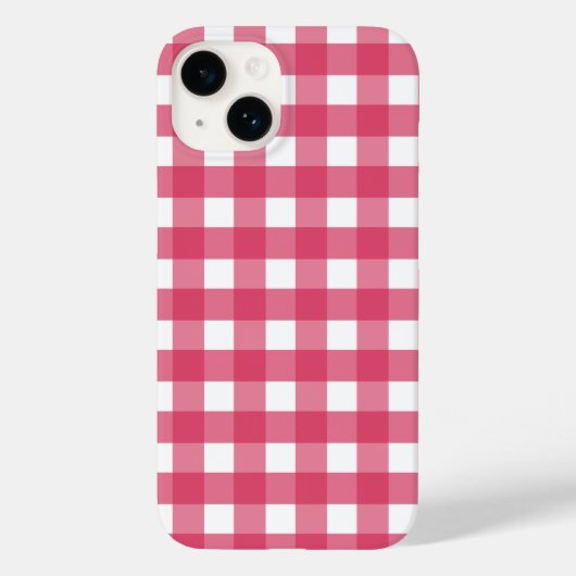 Cerise gingham Hoesje-Mate iPhone case (Achterkant)
