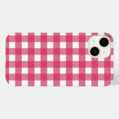Cerise gingham Hoesje-Mate iPhone case (Achterkant (horizontaal))