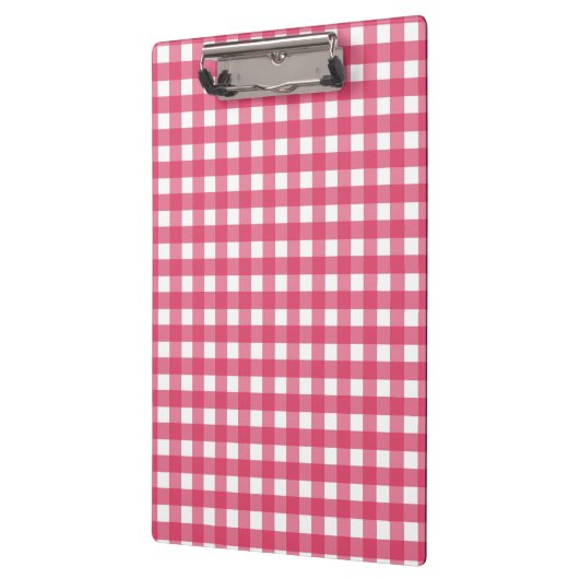 Cerise gingham klembord (Links)