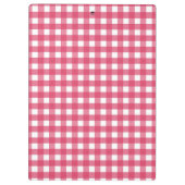 Cerise gingham klembord (Achterkant)