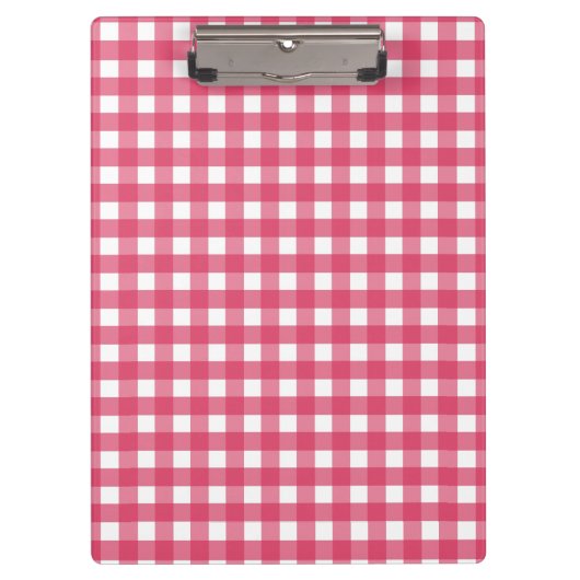Cerise gingham klembord (Voorkant)