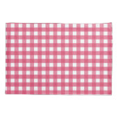 Cerise gingham kussensloop (Achterkant)