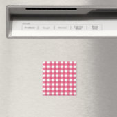 Cerise gingham magneet (Insitu (Vaatwasser))