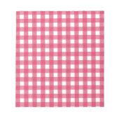 Cerise gingham notitieblok (Voorkant)
