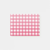 Cerise gingham post-it® notes (Voorkant)