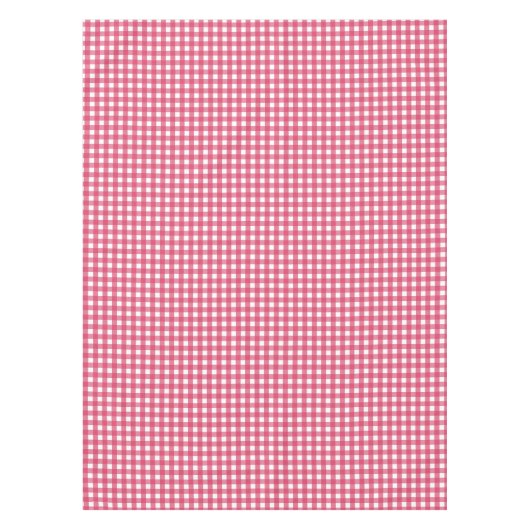 Cerise gingham tafelkleed (Voorkant)
