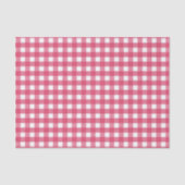 Cerise gingham tissuepapier (Voorkant)