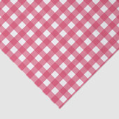 Cerise gingham tissuepapier (Detail)