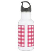 Cerise gingham waterfles (Achterkant)