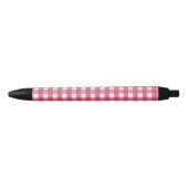 Cerise gingham zwarte inkt pen (Voorkant)