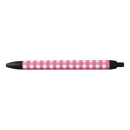 Cerise gingham zwarte inkt pen (Voorkant)