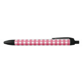 Cerise gingham zwarte inkt pen (Bovenkant)